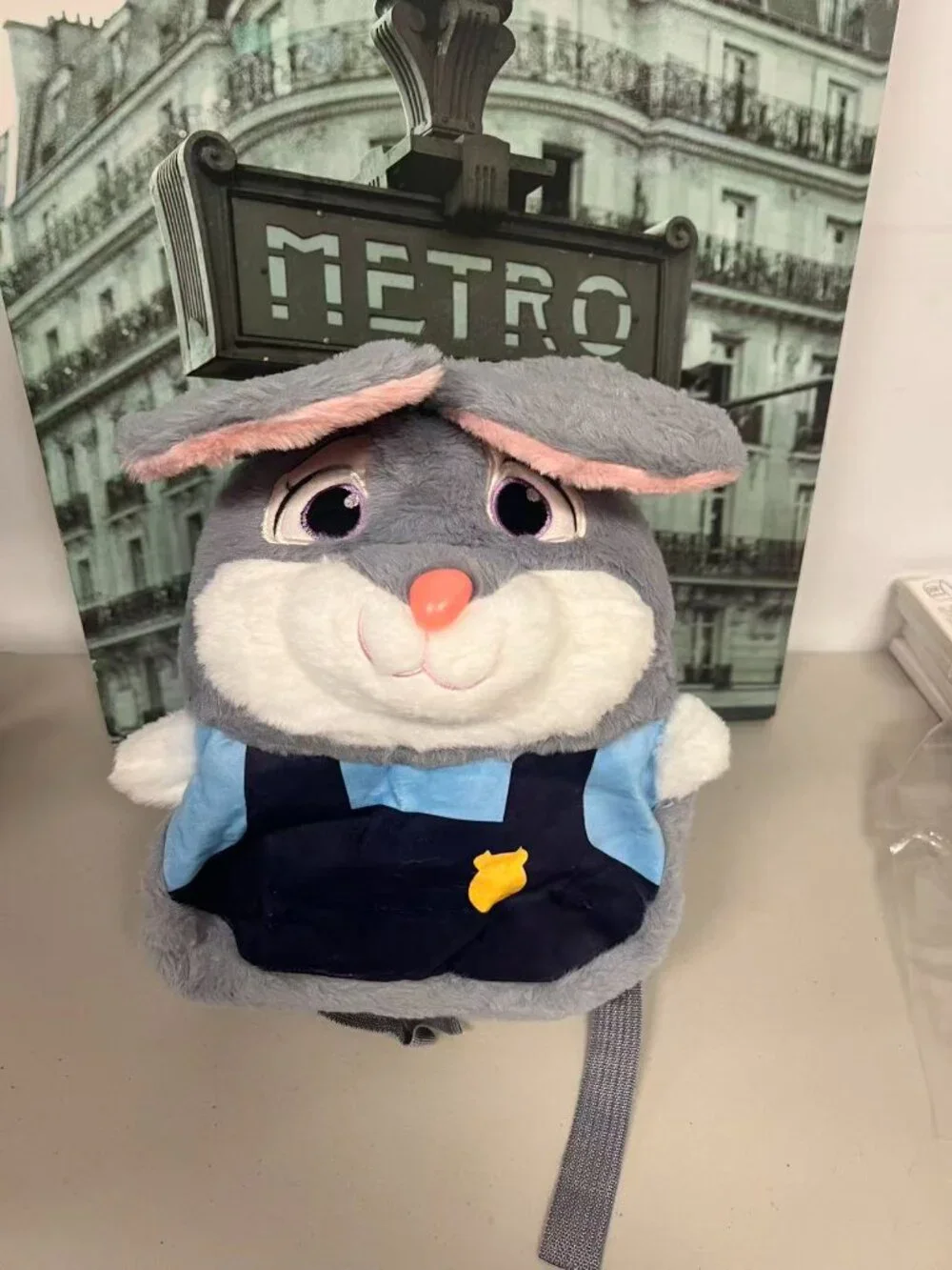 Cute Rabbit Plush Kids Backpack Multi Carry Cartoon Animal Shoulder Handbag